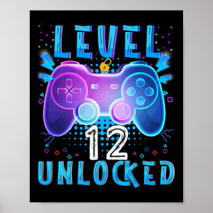 Poster Nível 12 12 do jogo de vídeo desbloqueado Aniversá