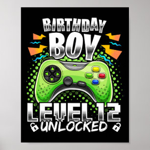 Poster Nível 12 12 do jogo de vídeo desbloqueado Aniversá