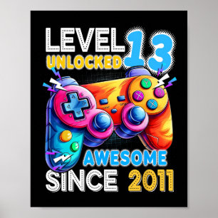 Poster Nível 13 13 de jogos de vídeo desbloqueados Aniver