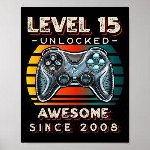 Poster Nível 15 15 do jogo de vídeo desbloqueado Aniversá