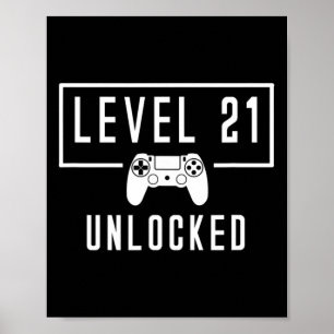 Poster Nível 21 21 anos de rua Desbloqueado Jogo Jogador