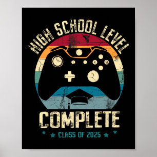 Poster Nível de Ensino Médio Completo Gamer Cl de 2025 Gr