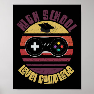 Poster Nível de Ensino Médio Completo Gamer de Graduação