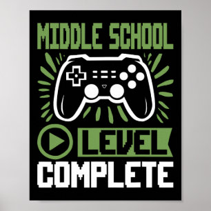 Poster Nível de Ensino Médio Gamer Completo Cl de 2025 Gr