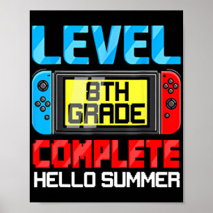 Poster Nível De Grau Completo Gamer Cl De Graduação G 202