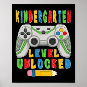Poster Nível de Jardim de Infância Desbloqueado Ck para o