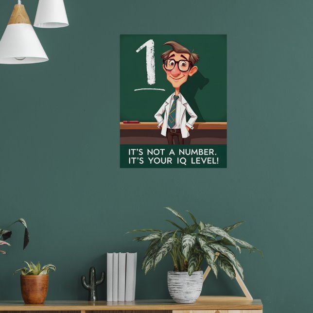 Poster Nível de QI Sarcástico (Sala de Estar 1)