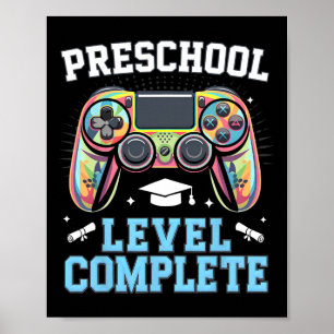 Poster Nível Pré-Escolar Completo Último Dia de Aula Joga
