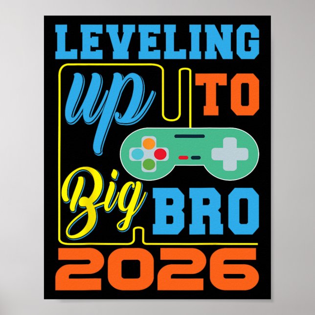 Poster Nivelando Até A Gravidez R Do Jogo De Vídeo Big Br (Frente)