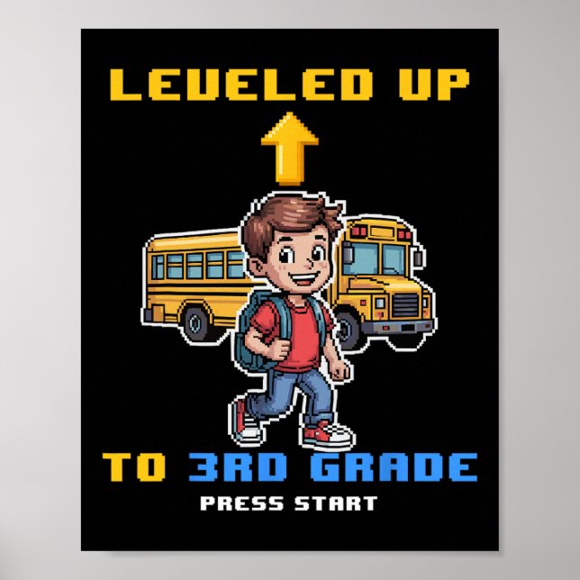 Poster Nivelando Ck De 3º Grau Para O Jogo Engraçado Da E (Frente)