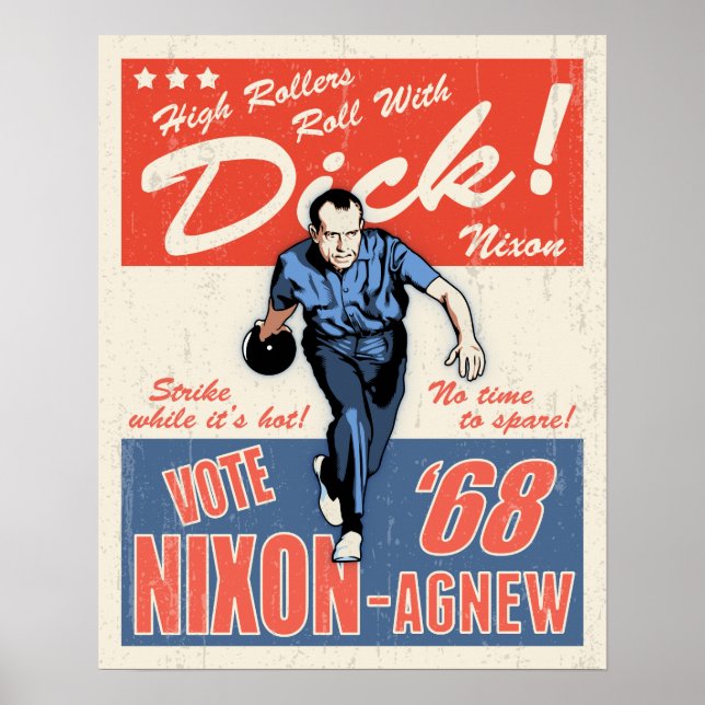 Poster Nixon, Rolar Com (Frente)