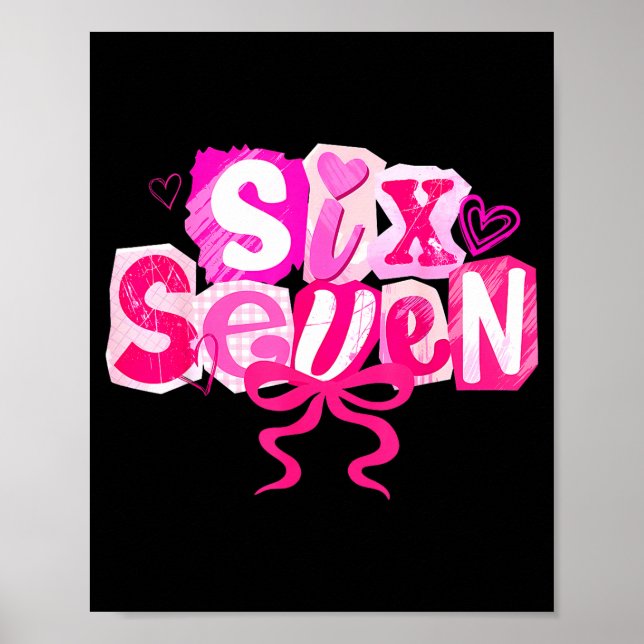 Poster Nk Coquette Valentine Six Seven Bow 6 7 Meme Women (Frente)