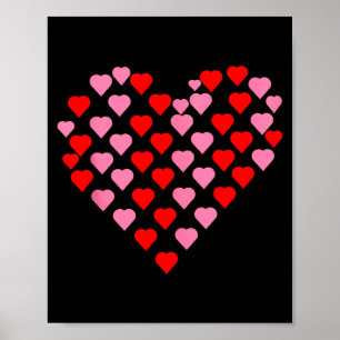 Poster Nk E Corações Vermelhos Amantes Humor Engraçado Di