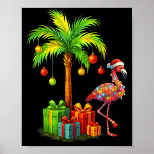 Poster Nk Flamingo Árvore de Natal Palma Trocal Natal