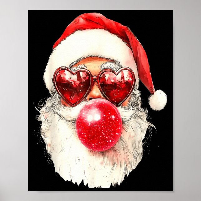 Poster Nk Santa Christmas Bubble Gum Nk Sungles  (Frente)