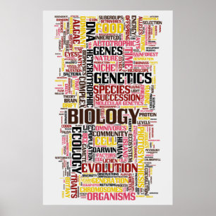 Pôster No. 11 de Wordle da biologia