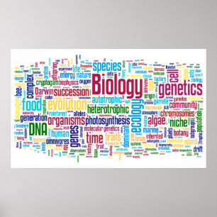 Poster No. 13 de Wordle da biologia