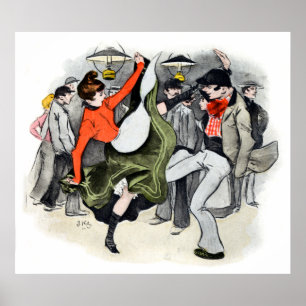 Poster No. 2 da vida noturno de Paris