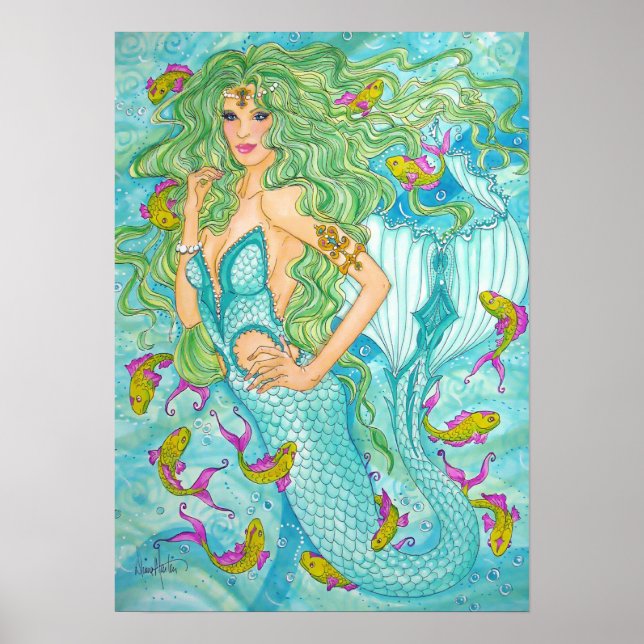 Pôster No azul por Diana S Martin (Frente)