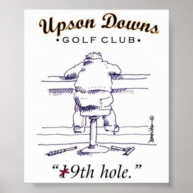 Poster No bar dos cursos, 16 x 12 poster, outros (Frente)