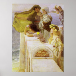 Poster No Berço de Afrodite, por Sir Lawrence Alma Tadema
