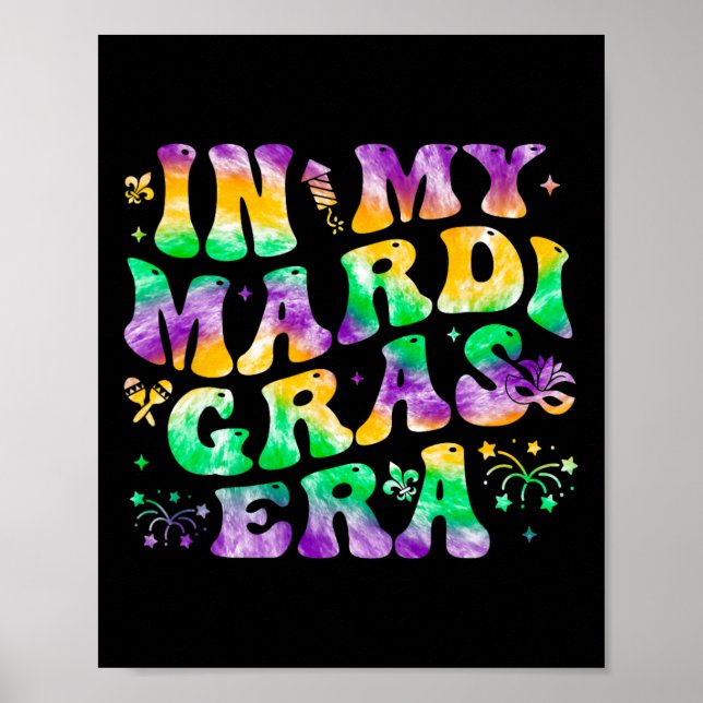 Poster No Carnaval do Festival da Era Mardi Gras (Frente)
