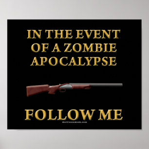 Pôster No caso de um apocalipse do zombi