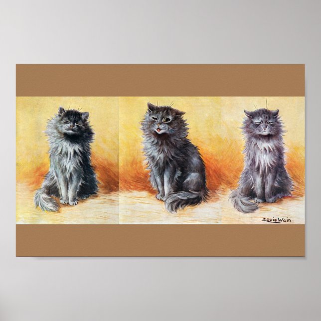 Poster No Cat Show, Louis Wain (Frente)