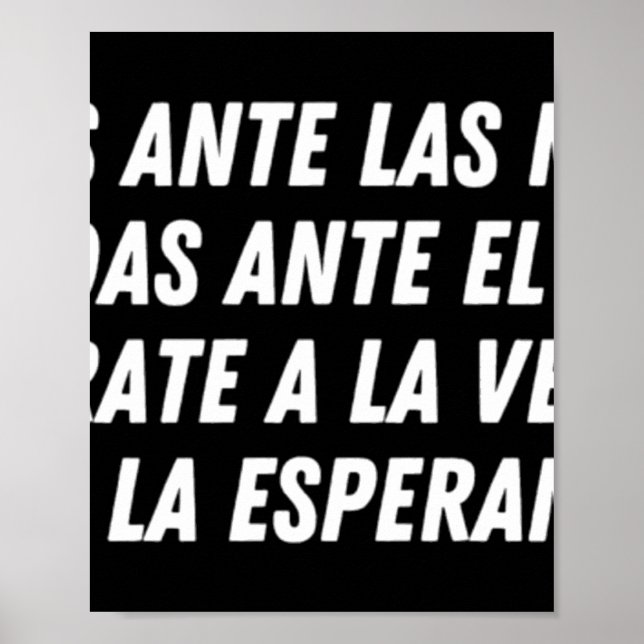 Poster No Cedas Ante Las Mentiras (branco) (Frente)