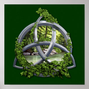 Pôster Nó celta da trindade do cromo