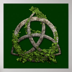 Pôster Nó celta de pedra da trindade