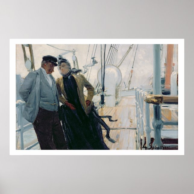 Poster No convés (óleo na canvas) (Frente)