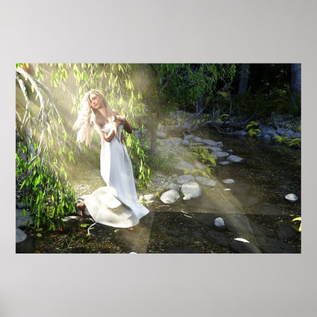 Poster No Creek Daz Studio Digital Art (Frente)