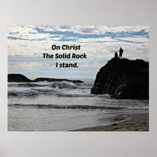 Poster No Cristo, o Solid Rock I Stand!