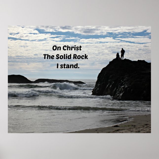 Poster No Cristo, o Solid Rock I Stand! (Frente)