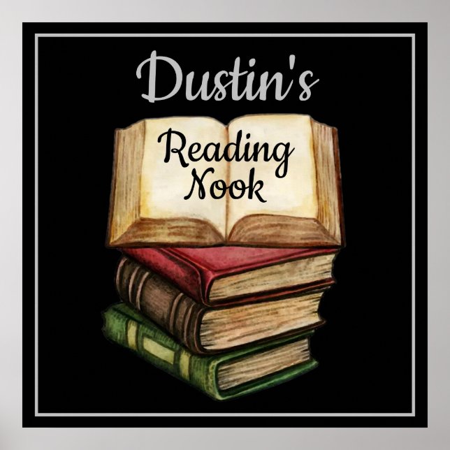 Poster Nó de Leitura Preta (Frente)