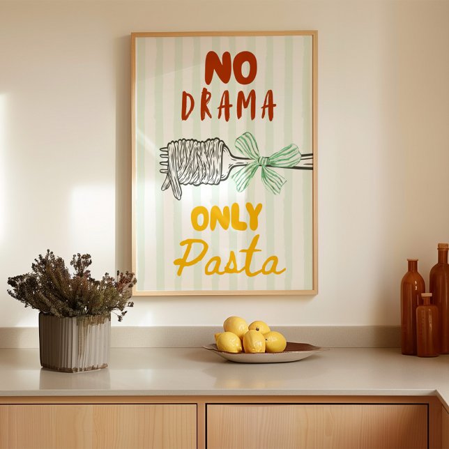 Poster No Drama Only Pasta (Criador carregado)