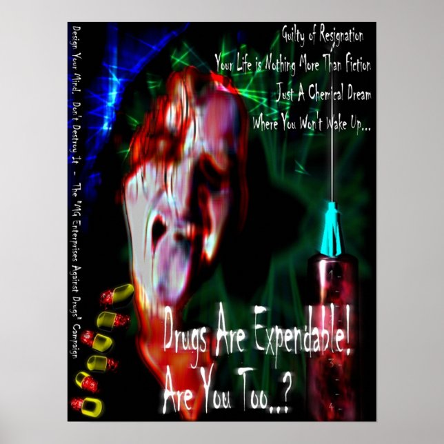 Pôster No Drugs (design 2) (Frente)