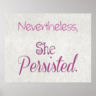 Poster No Entanto, Ela Persiste