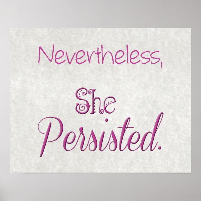 Poster No Entanto, Ela Persiste (Frente)