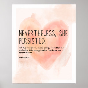 Poster No Entanto, Persiste - Resiliência E Determi