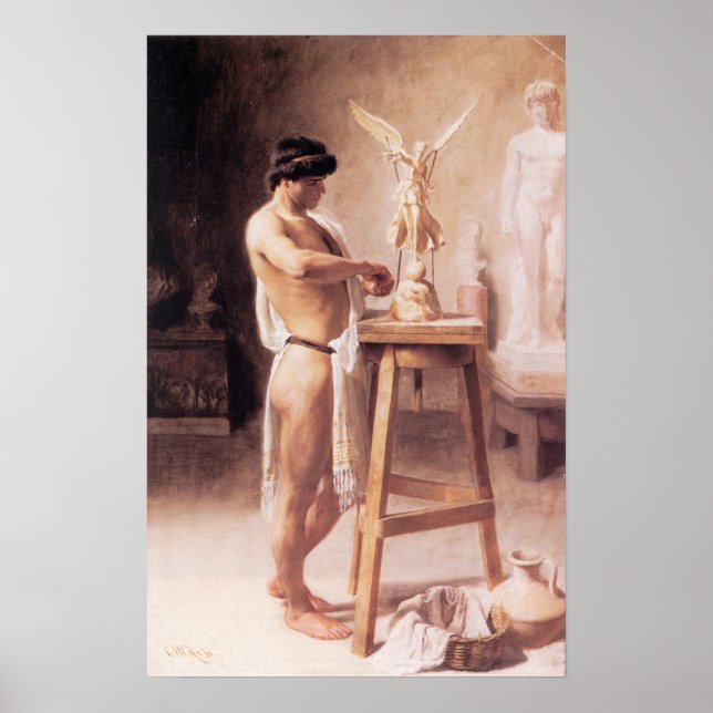 Poster No Escultor's Studio (Frente)