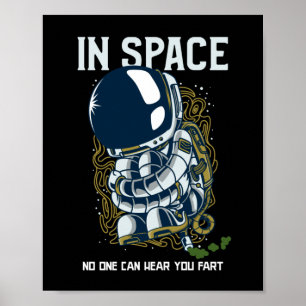Poster No espaço ninguém pode ouvir você peidar - Piad
