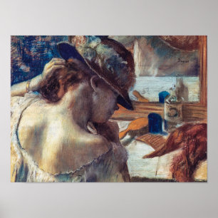 Poster No Espelho   Edgar Degas