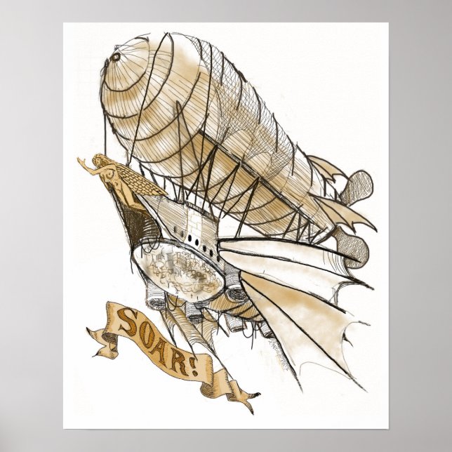 Pôster "No Futuro, Vamos Soar!" (Frente)