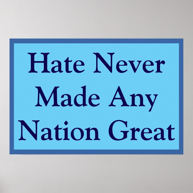 Poster No Great Nation Hates (Frente)