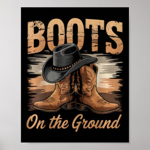Poster No Ground Cowgirl Line Dance Women