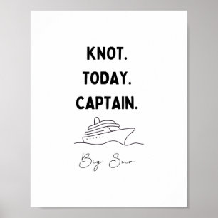 Poster Nó Hoje Roupa do Capitão Cruzeiro Big Sur Califórn