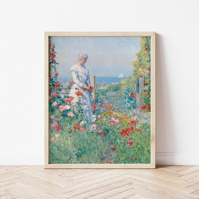 Poster No Jardim | Childe Hassam (Criador carregado)
