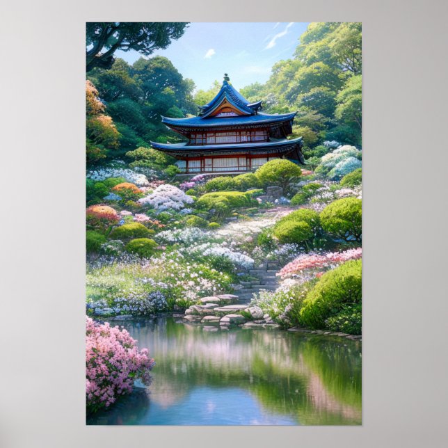 Poster No Jardim Japonês (Frente)